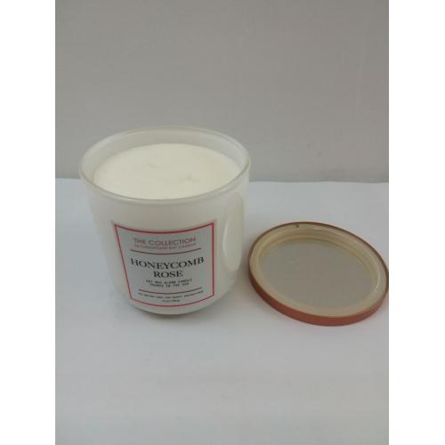 12oz Honeycomb Rose Candle