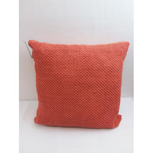 20x20 Oversize Poly Filled Solid Square Throw Pillow Dark Orange