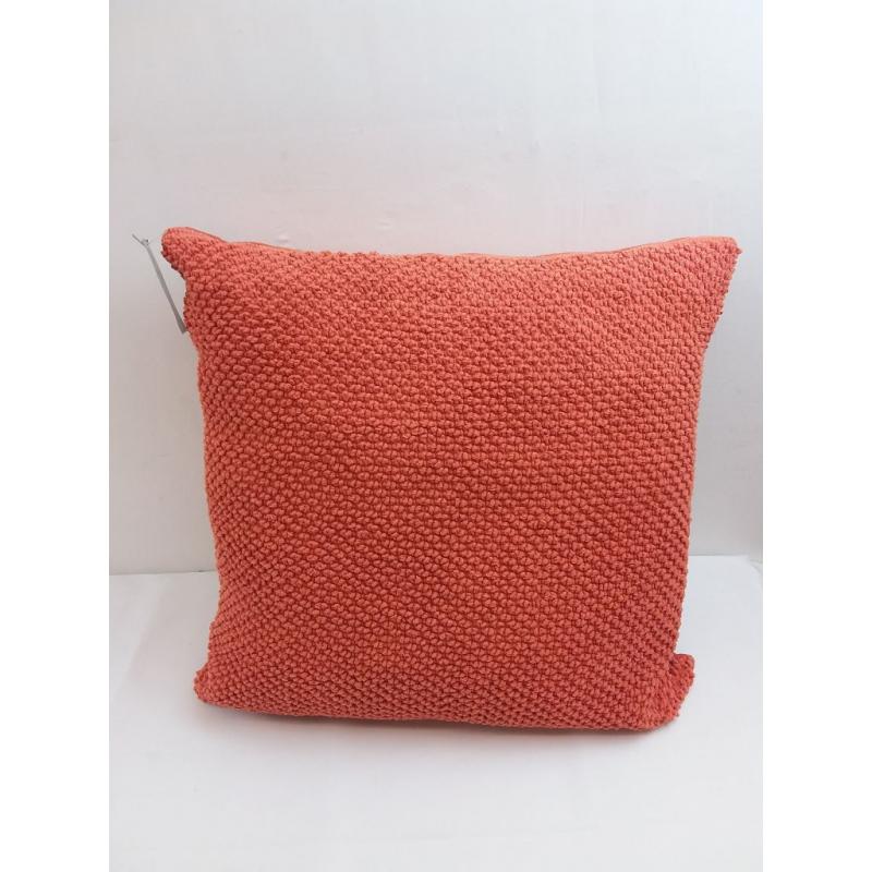 20x20 Oversize Poly Filled Solid Square Throw Pillow Dark Orange