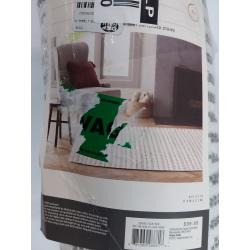 5' x 7' Pattern Stripe Area Rug Jet Gray / Sour Cream - Hearth & Hand with Magnolia