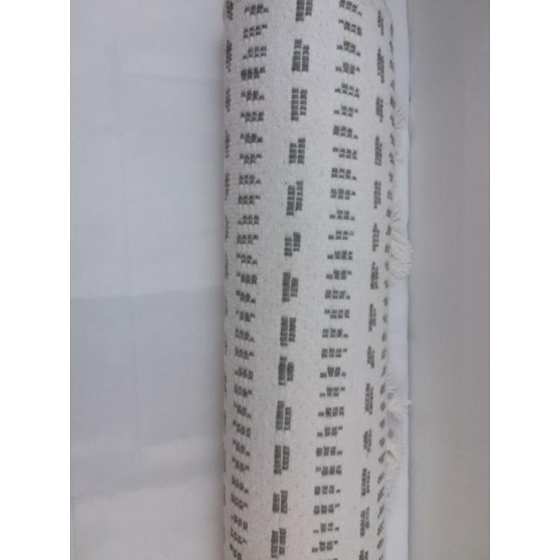 5' x 7' Pattern Stripe Area Rug Jet Gray / Sour Cream - Hearth & Hand with Magnolia