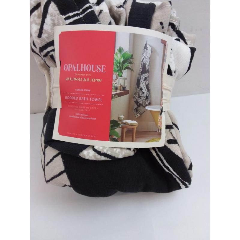 Paradise Print Adult Hooded Bath Towel with Tassel-Opalhouse