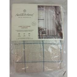 95 Modest Windowpane Plaid Curtain Panel Faded Blue-Hearth & Hand With Magnolia