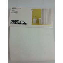 Waffle Weave Shower Curtain White