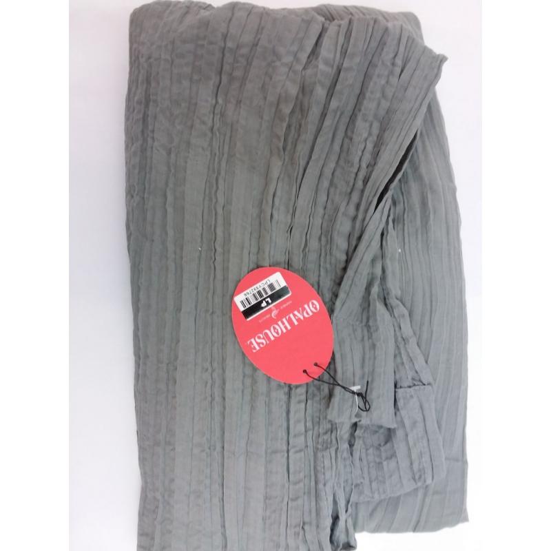 63x42 Crushed Sheer Curtain Panel Gray-Opalhouse