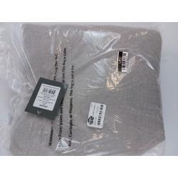 63x50 Aruba Linen Blackout Curtain Panel Gray-Threshold