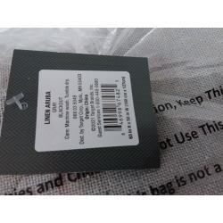 63x50 Aruba Linen Blackout Curtain Panel Gray-Threshold