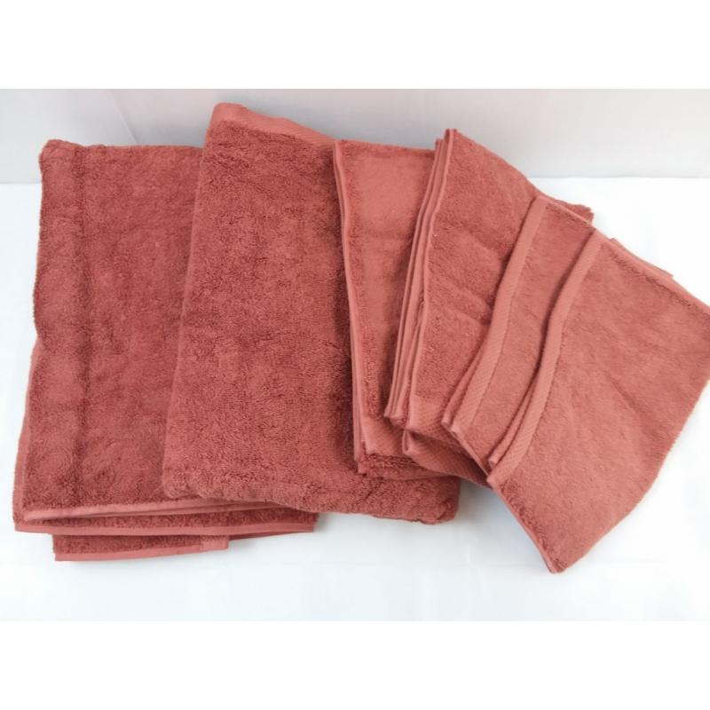 6pk Organic Bath Towel Bundle Clay-Casasluna