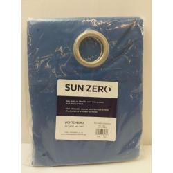 96x40 Harper Bright Vibes Grommet Top 100% Blackout Curtain Panel Blue