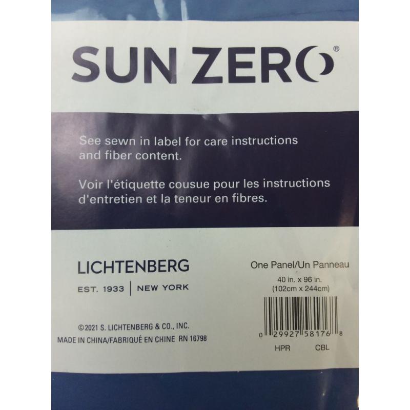 96x40 Harper Bright Vibes Grommet Top 100% Blackout Curtain Panel Blue