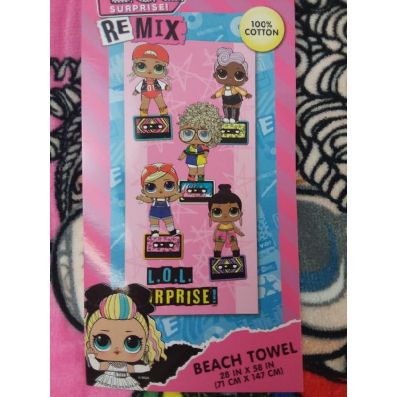 L.O.L. Surprise! REMIX New Recordings Beach Towel
