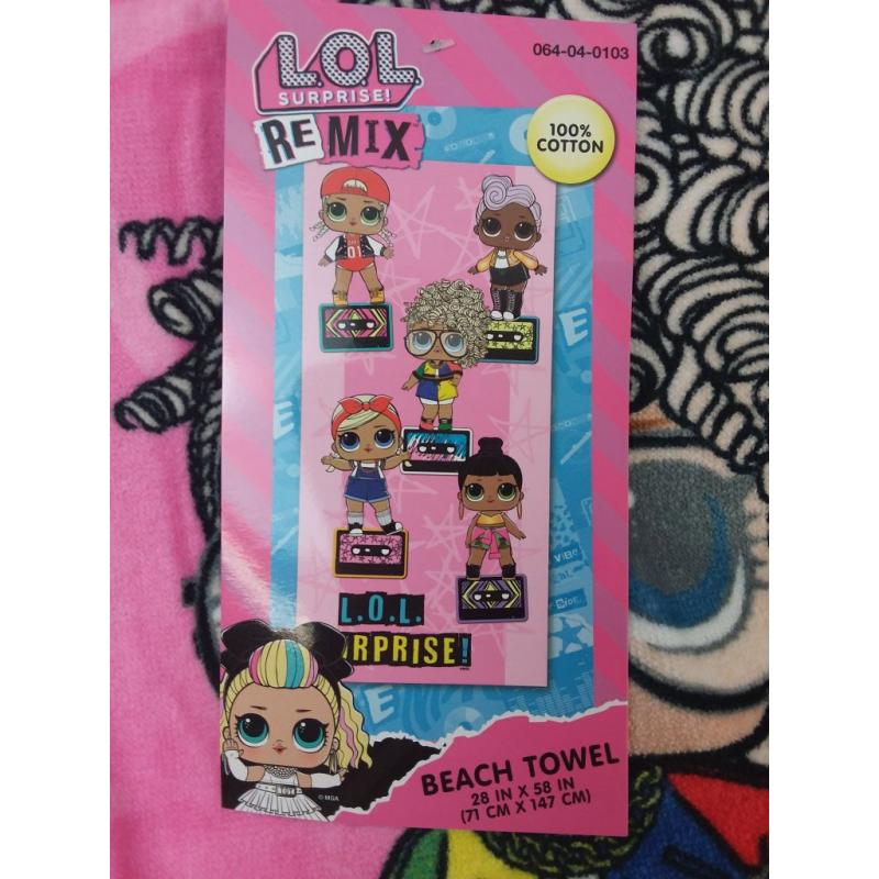 L.O.L. Surprise! REMIX New Recordings Beach Towel