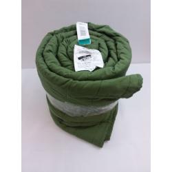 Full/Queen Box Stitch Microfiber Quilt Green
