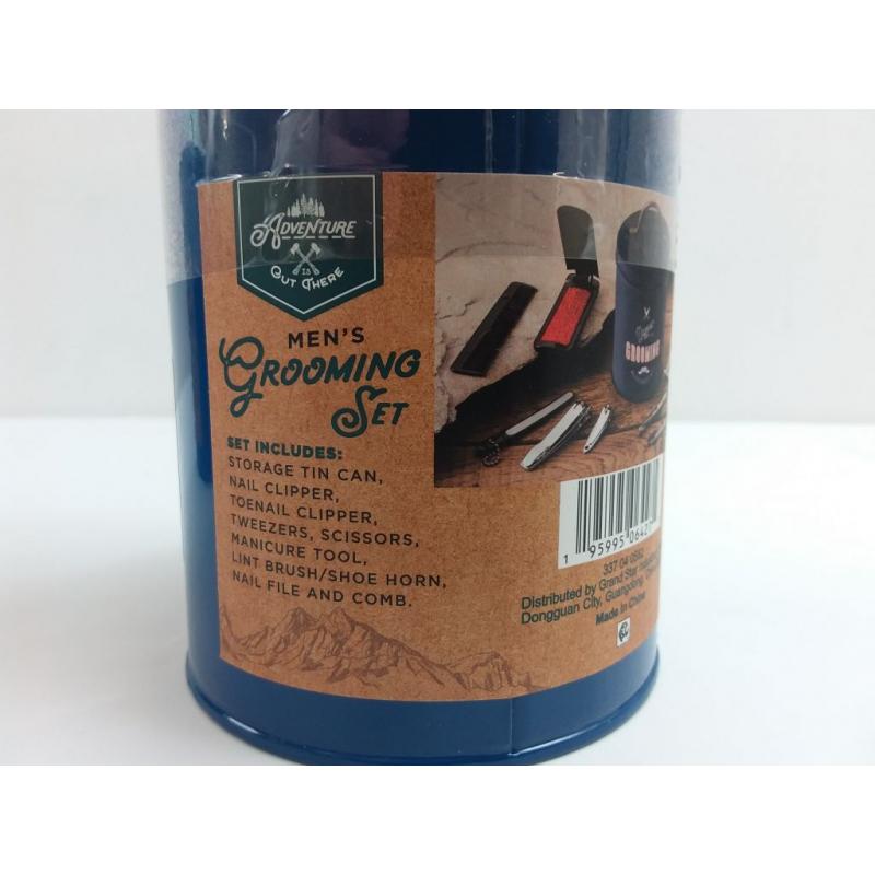 Adventure is Out There Tin Can Men's Grooming Set