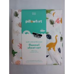 Dinosaur flannel sheet set- Twin