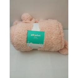 Teddy Bear Plush Throw Pink - Pillowfort