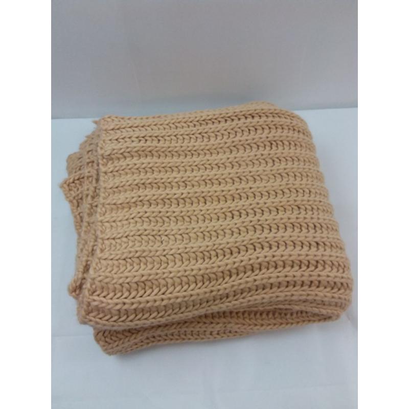 Chunky Knit Throw Blanket Gold - Threshold