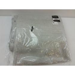 96x54 Mellow Slub Back Tab Light Filtering Window Curtain Panels Gray - Nicole