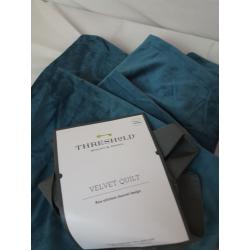 Threshold Velvet Quilt 88 x 92