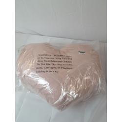 Oversized Faux Fur Valentine's Day Heart Pillow Blush - Threshold