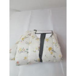 Standard Reversible Printed Voile Ditsy Floral Quilt Sham Off-White - Threshold