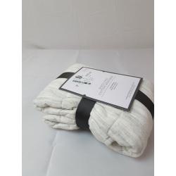 Standard Space Dyed Cotton Linen Sham Light Gray - Threshold