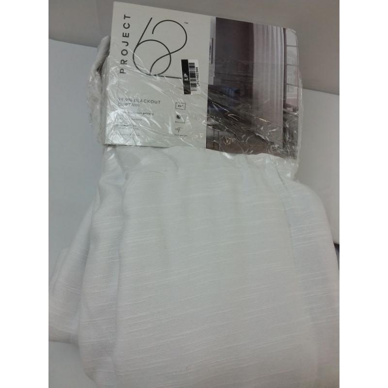 84x50 Henna Blackout Curtain Panel White - Project 62