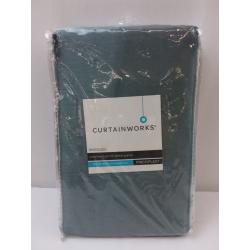 95x30 Marquee Lined Room Darkening Curtain Panel Teal - Curtainworks