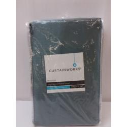 95x30 Marquee Lined Room Darkening Curtain Panel Teal - Curtainworks