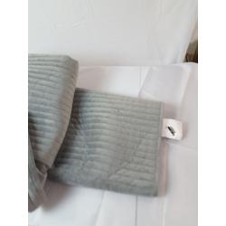 Full/Queen Matte Velvet Solid Quilt Gray - Threshold