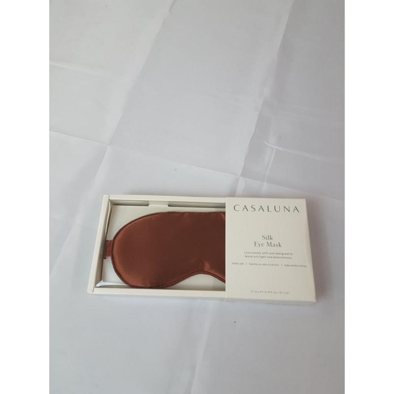 Solid Silk Eye Mask Clay - Casaluna