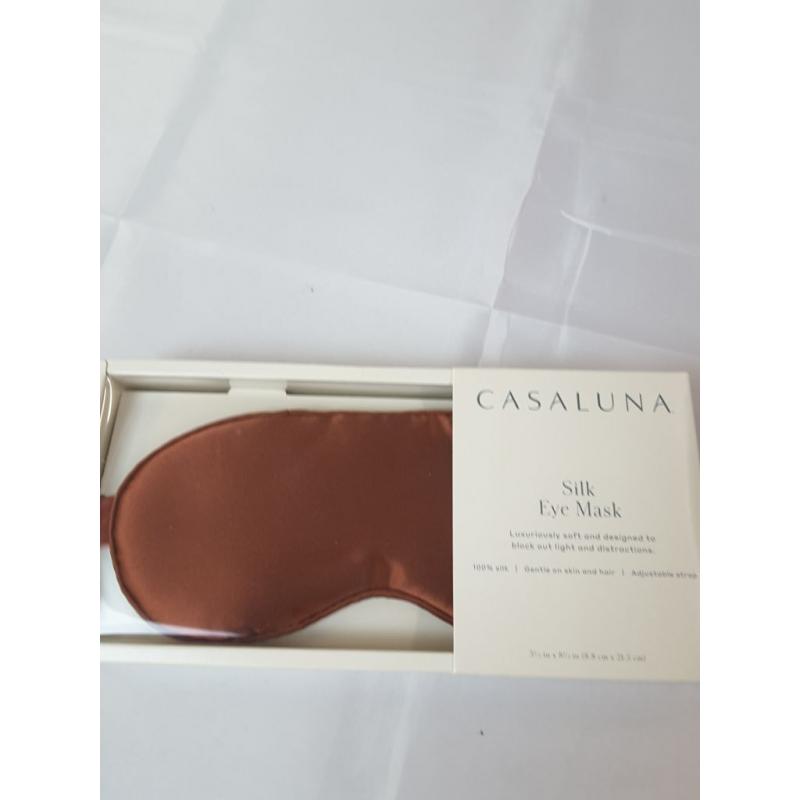 Solid Silk Eye Mask Clay - Casaluna