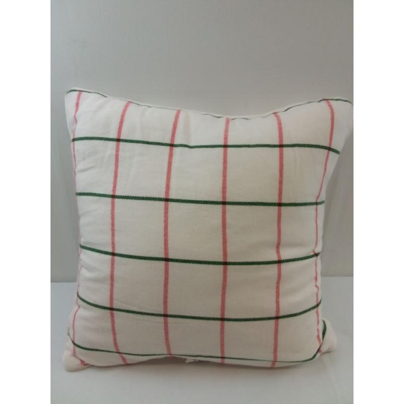 Euro Flannel Windowpane Decorative Throw Pillow Ivory - Threshold