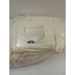 King Heavyweight Linen Blend Duvet Cover & Sham Set Natural - Casaluna