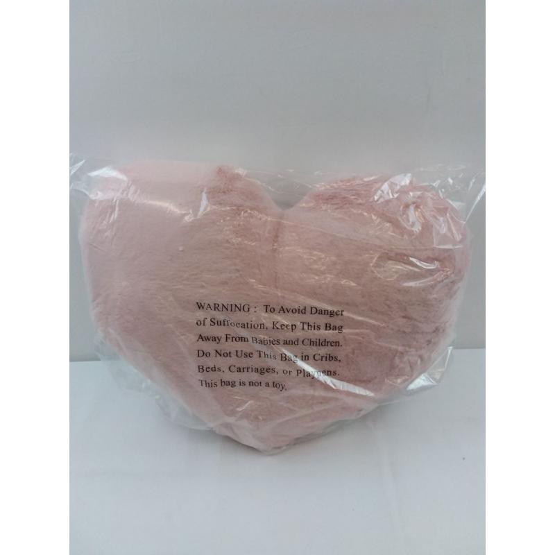 Threshold Soft Pink Oversized Large Faux Fur Heart Shaped Pillow