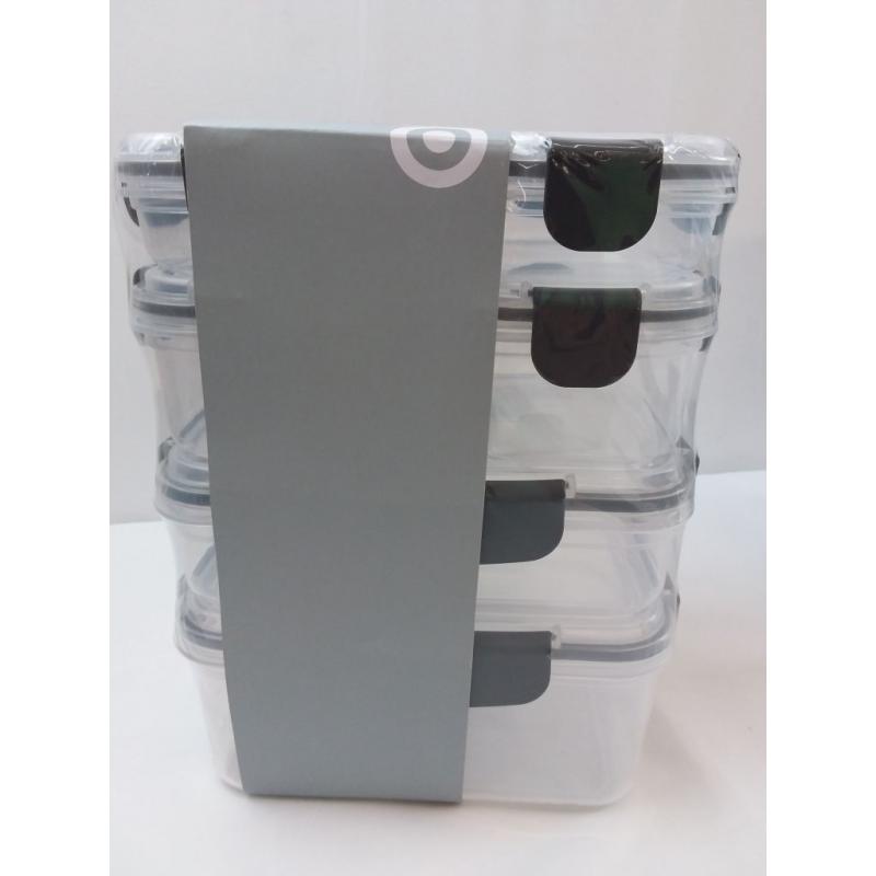 12pc plastic food storage containers