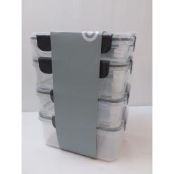12pc plastic food storage containers