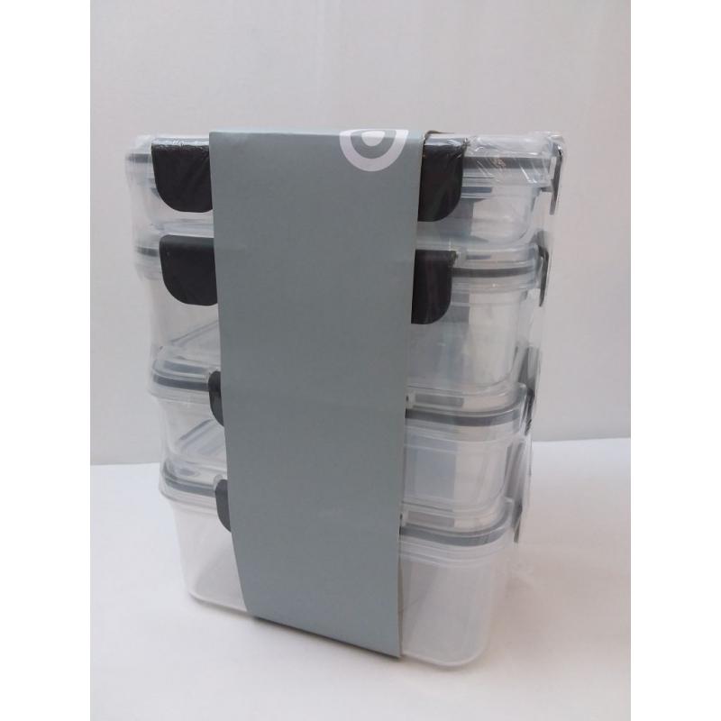 12pc plastic food storage containers