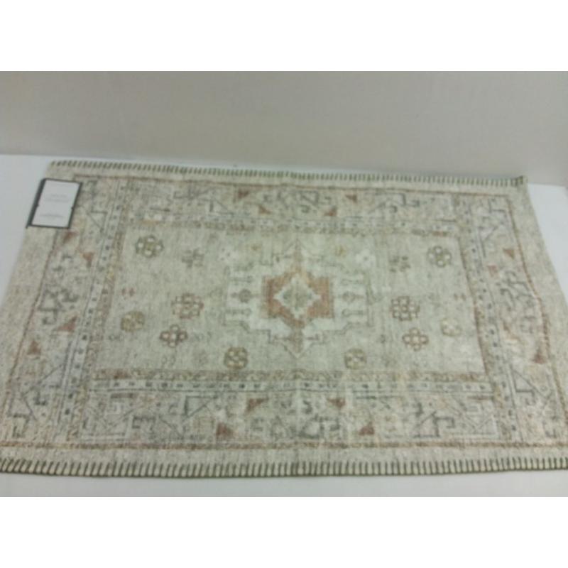 Vintage Persian Medallion Kitchen Rug Natural - Threshold