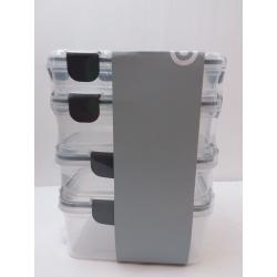 Rectangular Plastic Food Storage Container 12pc