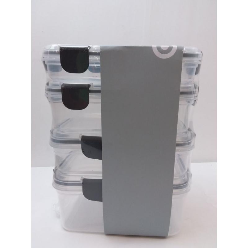 Rectangular Plastic Food Storage Container 12pc