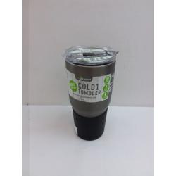 Reduce 34oz Cold1 Stainless Steel Hydration Tumbler with Silicone Grip Black