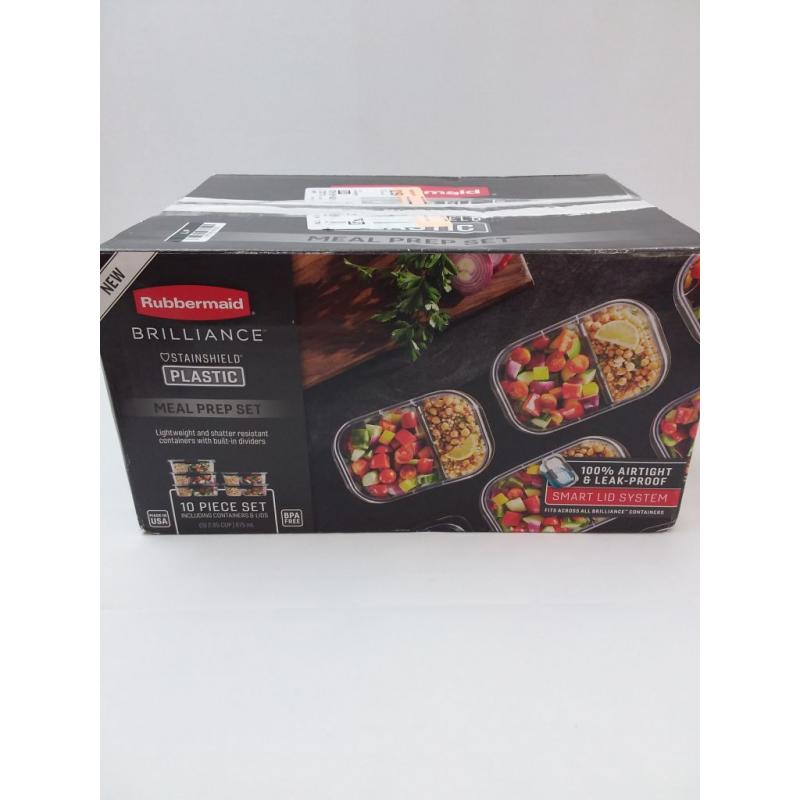 Rubbermaid 5pk 2.85 cup Brilliance Meal Prep Containers