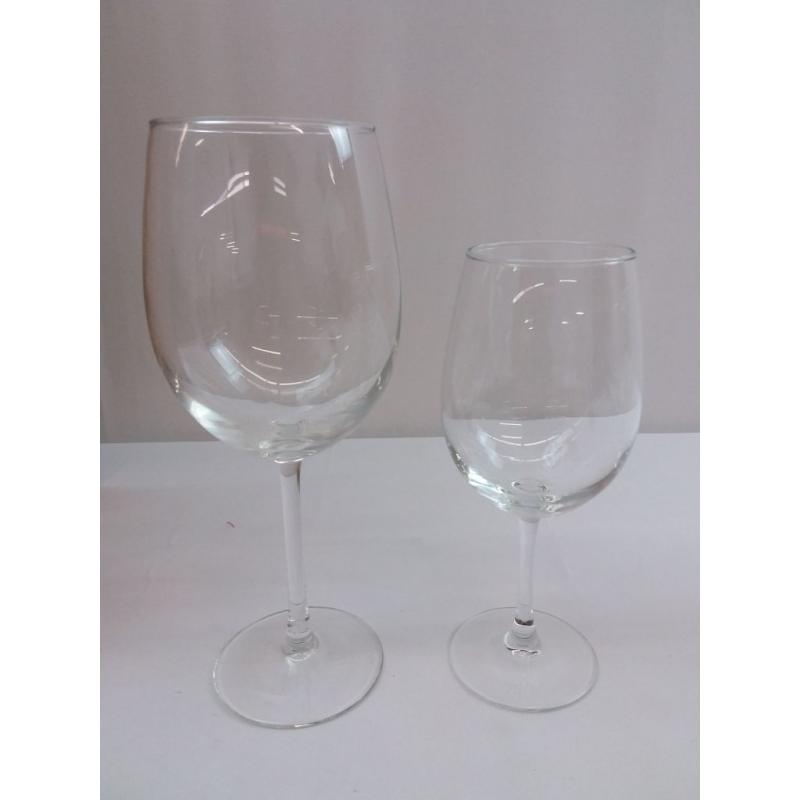 12pc Glass Assorted Wine Glasses