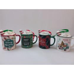 4pc Cocoa Mug Christmas Ornaments