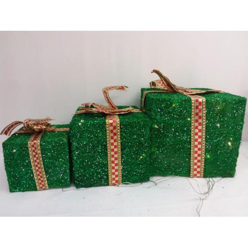 3pc Light Up Decorations- Christmas Presents
