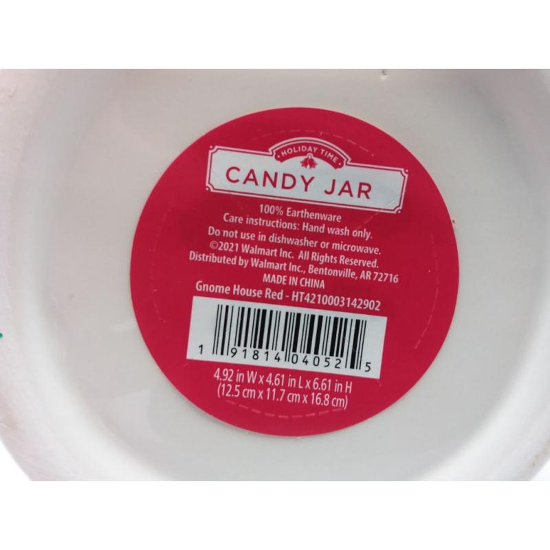 4.92x4.61x6.61 Gnome Candy Jar