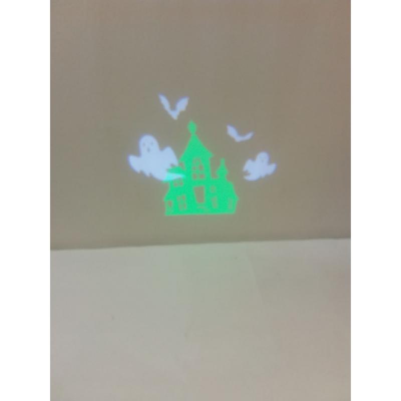 Haunted House With Flashing Ghosts & Bats Projector Halloween Special