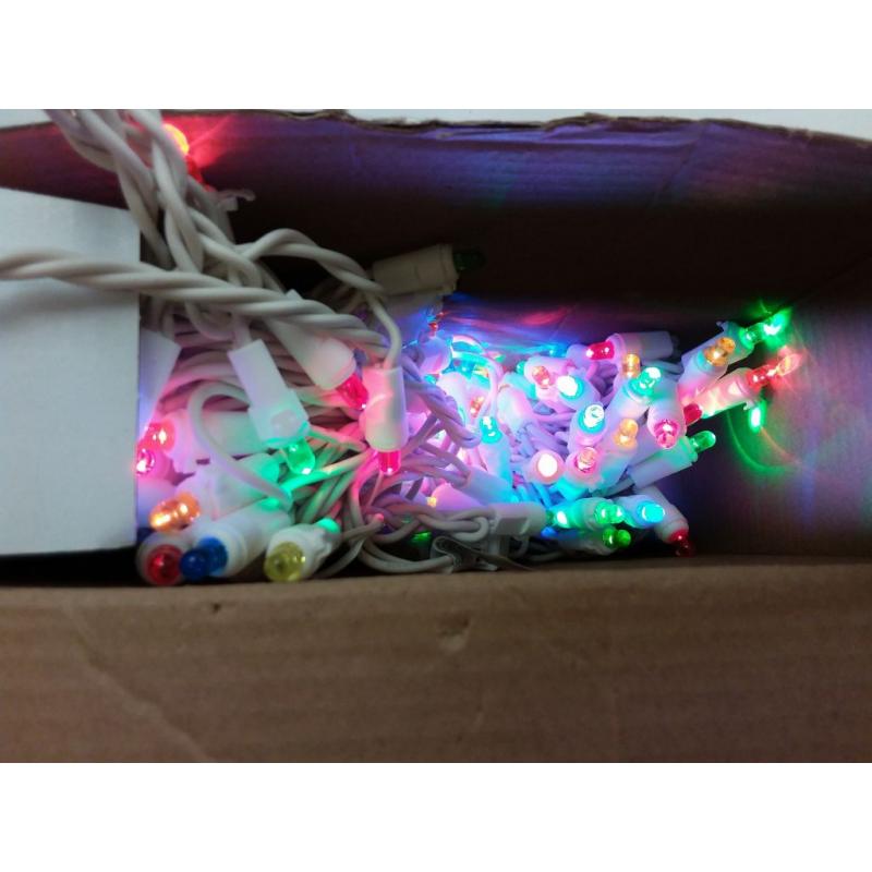 200ct LED Multicolor Icicle Lights