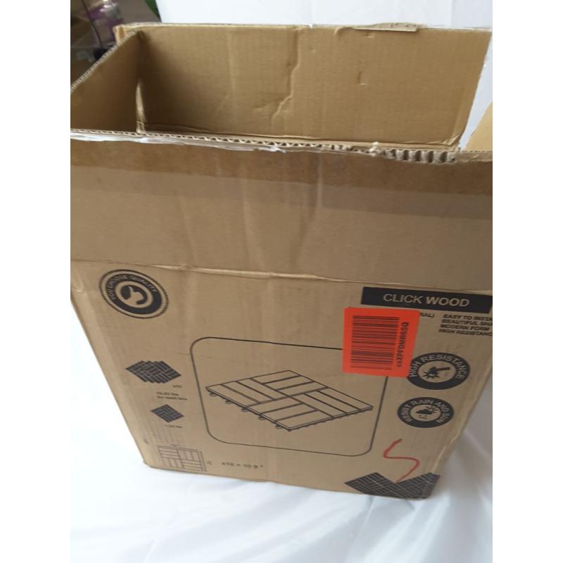 Hardwood Interlocking Patio Deck Tiles